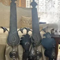 دو جفت تیغه علم دو جفت حیوان علامت طلا و نقره کوب