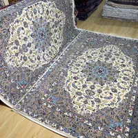 فرش جفت ۶ متری کاشان کرم