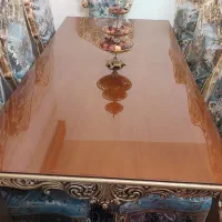 مبل سلطنتی ۹ نفره با میز ناهار خوری ۸ نفره|مبلمان خانگی و میز عسلی|گرمی, |دیوار