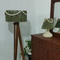 ست آباژور کنارسالنی و رومیزی|چراغ خواب و آباژور|کرمانشاه, |دیوار