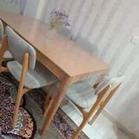 میز ناهار خوری شش نفره|میز و صندلی غذاخوری|میانه, |دیوار