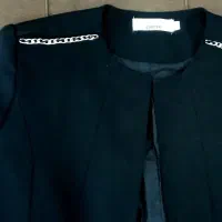 مانتو( کت مزونی ) تن پوش شیک مشکی سایز ۳۸ تا ۴۲