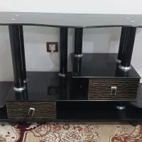 میز تلوزیون شیشه ای سالم