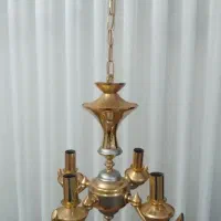 لوستر 4شاخه آب کاری شده سالم و اصل