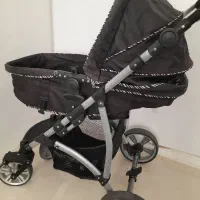 کالسکه خارجی بزرگ سالم تاشو در حد نو