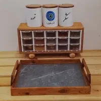 ست چیدمان کنار گاز/قیمتا کپشن/ آینه پنج تایی