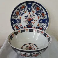 کاسه وبشقاب قدیمی طلا کوب