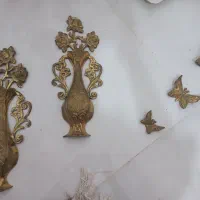 گلدان و پروانه برنزی