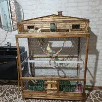 قفس بزرگ چوبی سالم‌نو