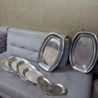 8 عدد دیس استاینلس استایل اصل در ابعاد نختلف|ظروف سرو و پذیرایی|تهران, شهرک آزمایش|دیوار