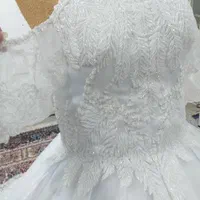فروش مستقیم ازدوزنده به مشتری لباس عروس نو دست اول|لباس|دزفول, |دیوار