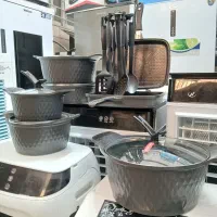 سرویس قابلمه14پارچه/گرانیتی/لانه زنبوری/ضخیم ارسال|ظروف پختوپز|مشهد, گلشور|دیوار