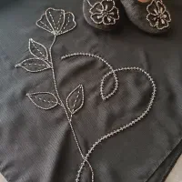 روسری  محرم جواهر دوزی