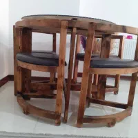 میز ناهار خوری کم جا چوبی|میز و صندلی غذاخوری|ساری, |دیوار