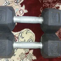 یک جفت دمبل شش ضلعی 5 کیلوگرمی