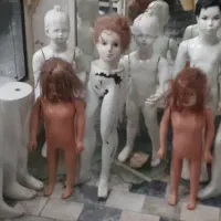 قفسه و ویترین باچند عددمانکن بچه گانه