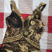 لباس مجلسی ترک سنگ کاری شده