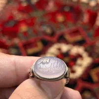 انگشتر عقیق کبود رکاب دستساز