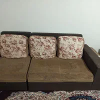 مبل راحتی ۷ نفره + کنج + میز