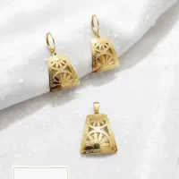 نیم ست رنگ ثابت طرح طلا