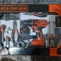 ست ابزار دریل شارژی و ابزارهای بلک اند دکر ۶۸ تیکه