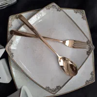 سرویس چینی  رزیانا طلا کوب طرح  ۱۱۴