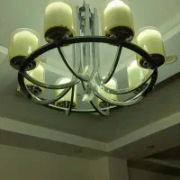 لوستر هشت شاخه زیبا|لوستر و چراغ آویز|رشت, جانبازان|دیوار