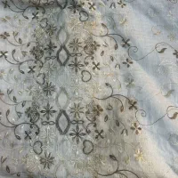 پرده گل برجسته