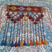 پرده سنتی دستبافت در ابعاد سفارشی آماده میکنم