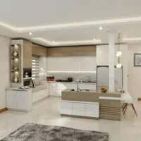 ساخت و نصب کابینت وکمددیواری سازنده انواع سازه mdf|خدمات پیشه و مهارت|کرج, باغ سیب|دیوار