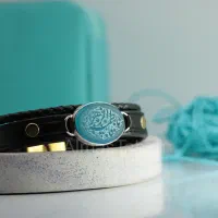 چرم طبیعی ، دستبند های چرم طبیعی با فریم نقره اصلی