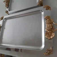 ۲ عدد سینی استیل دسته طلایی نونو با کارتن