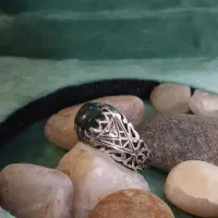 انگشتر شبکه ای دست ساز استاد رحمانی