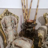 مبلمان سلطنتی  سرویس پذیرایی به همراه چوب بامبو|مبلمان خانگی و میز عسلی|ساوه, |دیوار