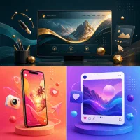 طراحی گرافیکی بنر سایت استوری پوستر