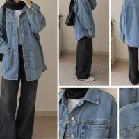 کت جین زنانه اورسایز زارا ZARA اورجینال