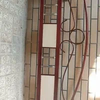 تخت دونفره فرفوژه آلبالویی رنگ|تخت و سرویس خواب|فلاورجان, |دیوار