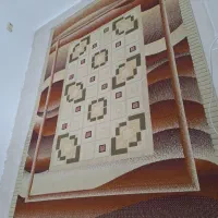 باسلام‌گلیم خوش رنگ زیبا قد ۳ متر وپهنای ۲متر