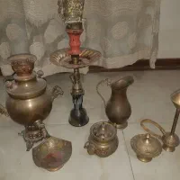 ظروف و قلیان برنجی