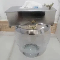 سطل آشغال ودستمال کاغذی