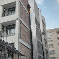 رنگ نما ایزوگام کار سیمان کار دیوار بدون داربست