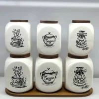 ست بانکه سرامیکی جا ادویه در دو سایز|ظروف نگهدارنده، پلاستیکی، یک‌بارمصرف|سیرجان, |دیوار