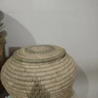 خمره جا برنجی حصیری ۱۵ کیلویی