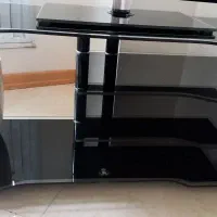 میز تلویزیونی شیشه ای مشکی