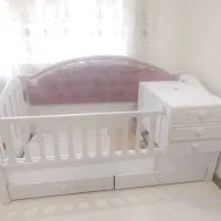 سرویس تخت نوزاد و نوجوان کاملا نو و بدون استفاده