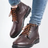 نیم بوت مردانه قهوه ای - پرداخت درب محل