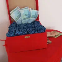 گل ربانی شیک|گل مصنوعی|قم, نخودی|دیوار