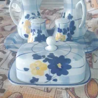 نمکدان و جای سس و پنیر خوری گل پنبه