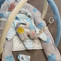 تخت کودک با توری ، پایه متحرک ،تشک طبی، تشک بازی|تخت و صندلی بچه|تهران, جنت‌آباد مرکزی|دیوار