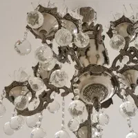 لوستر شاه عباسی و گل سقفی